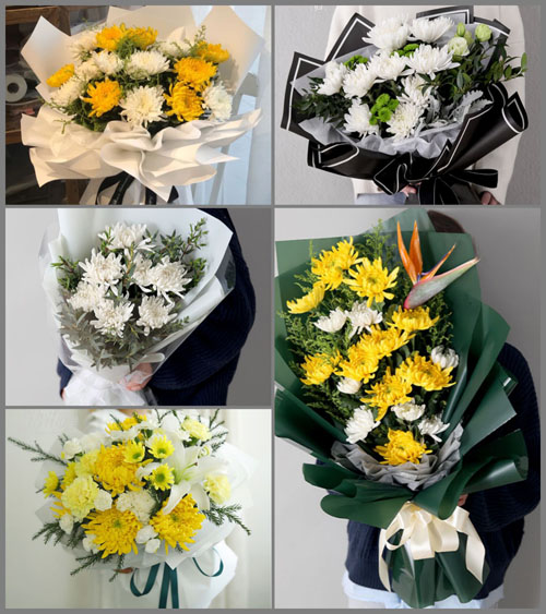 山东莱芜莱城区高庄街道毛家庄村白事花束代送